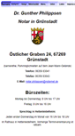 Mobile Screenshot of notar-philippsen.de